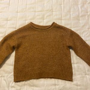 copper colored soft sweater medium sized